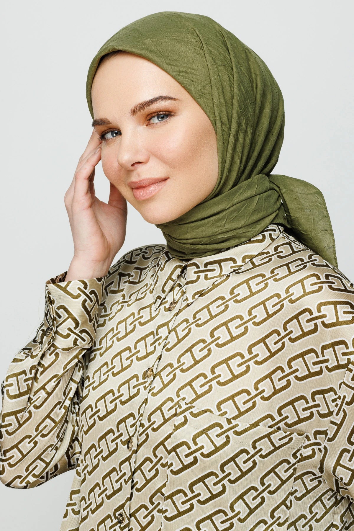 Bambu Eşarp - Asker Yeşili