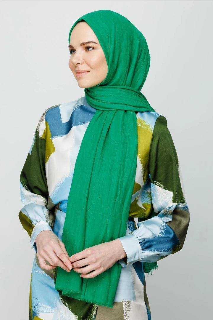 Bambu Şal - Benetton Yeşili