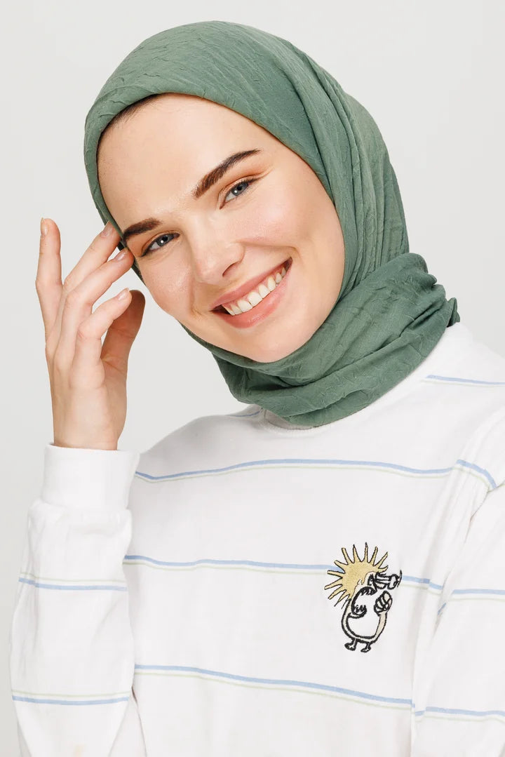 Bambu Şal - Küf Yeşili