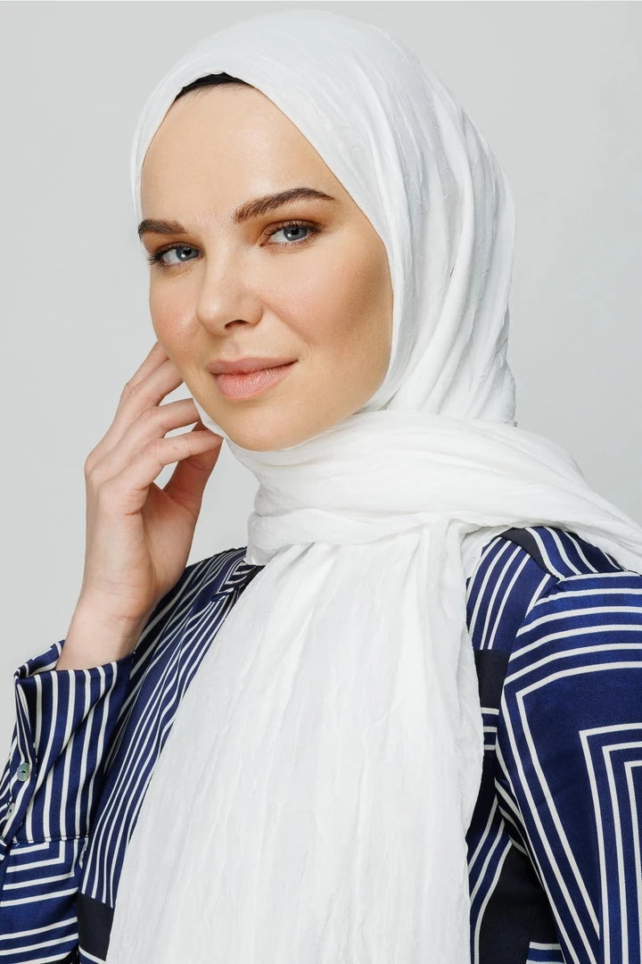Bambu Şal - Beyaz