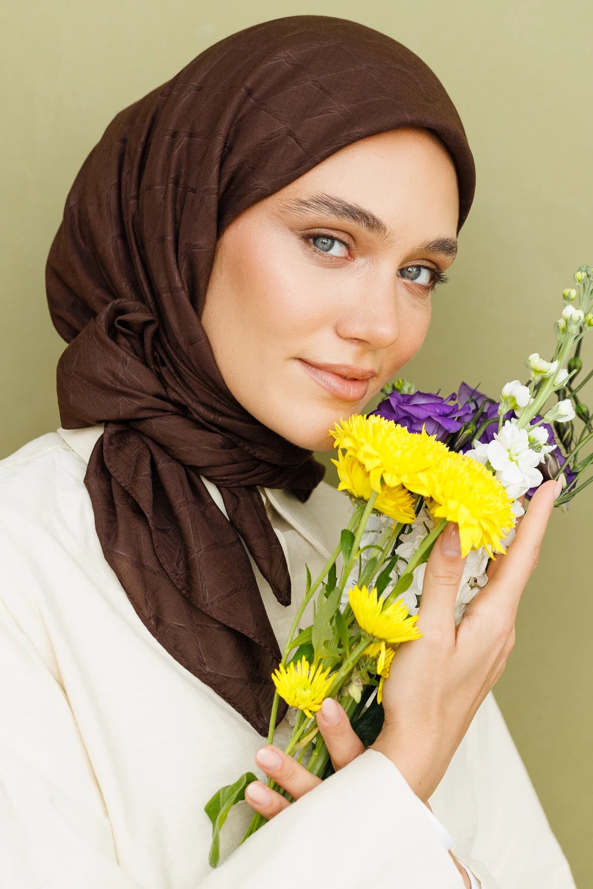 Bambu Jakar Eşarp - Acı Kahve