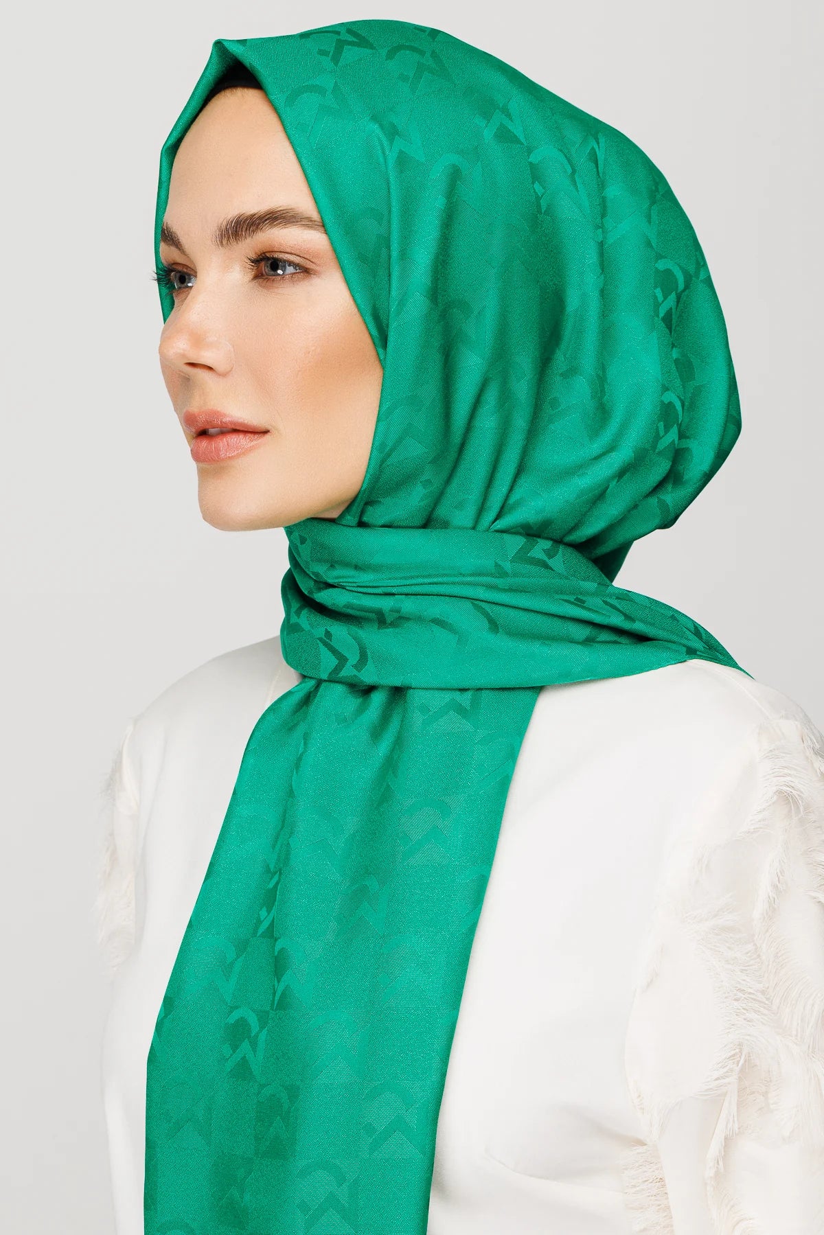 Mc Desen Jakar Şal - Benetton Yeşili