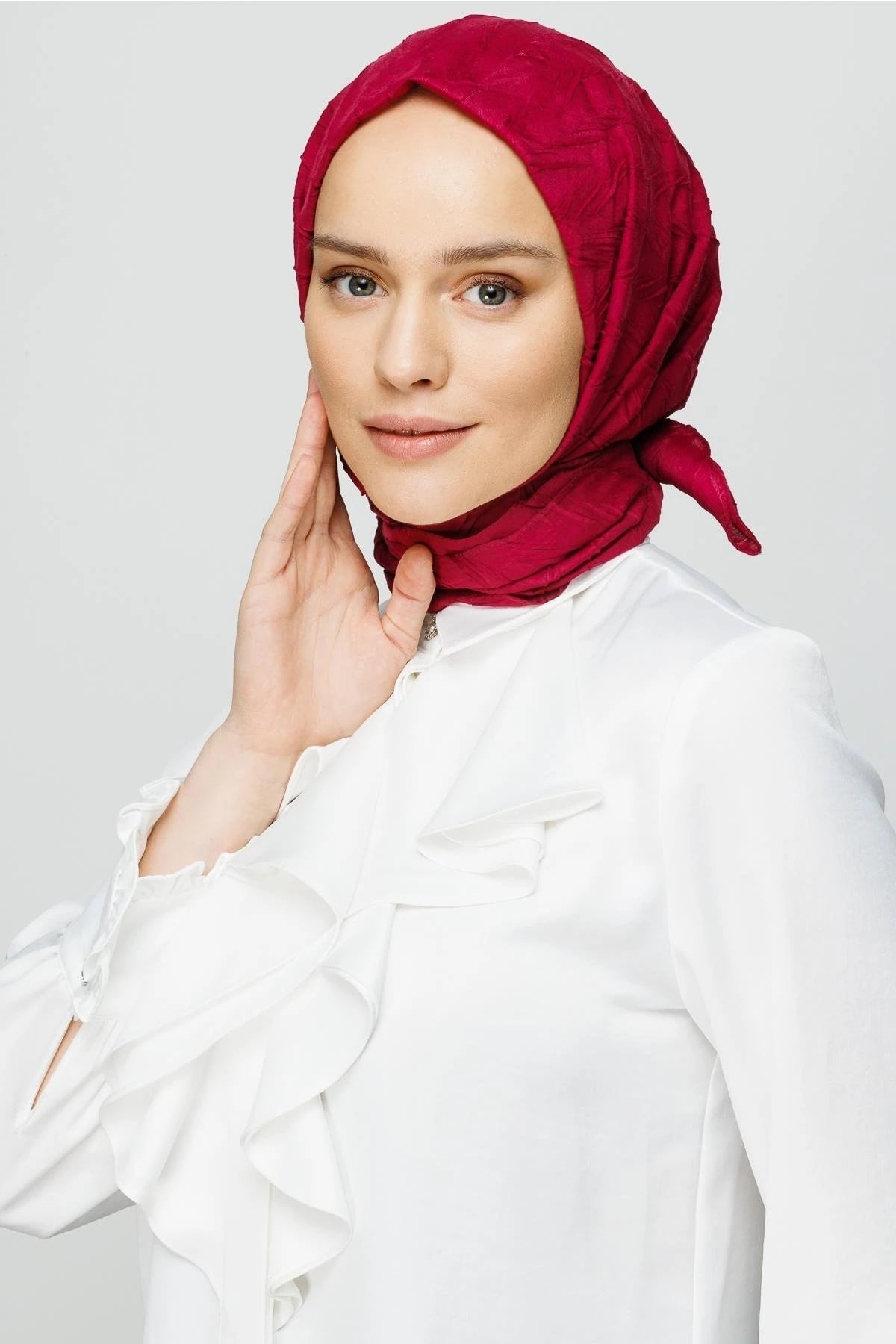 Piliseli Bambu Eşarp - Magenta