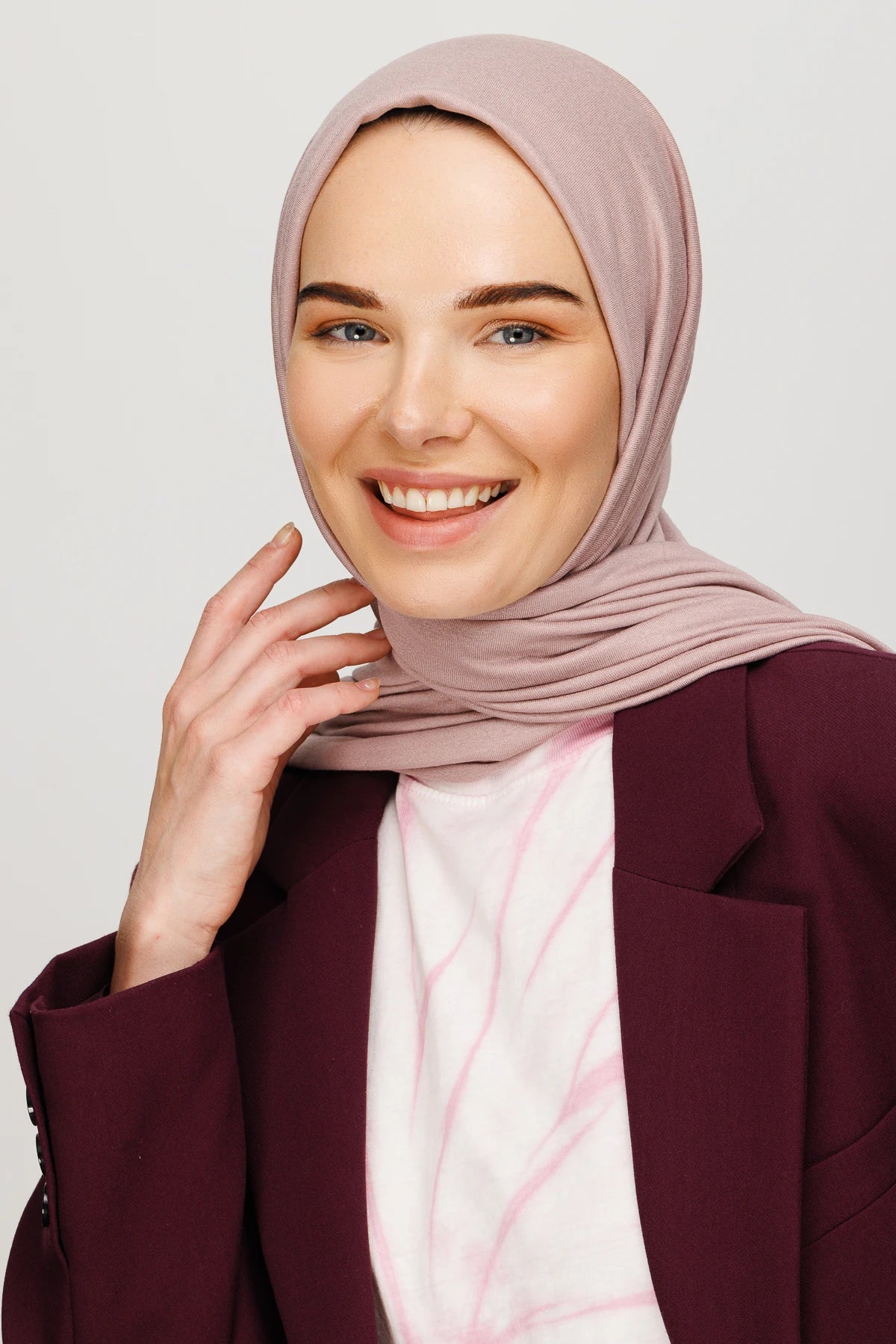 Penye Şal - Lavanta Grisi