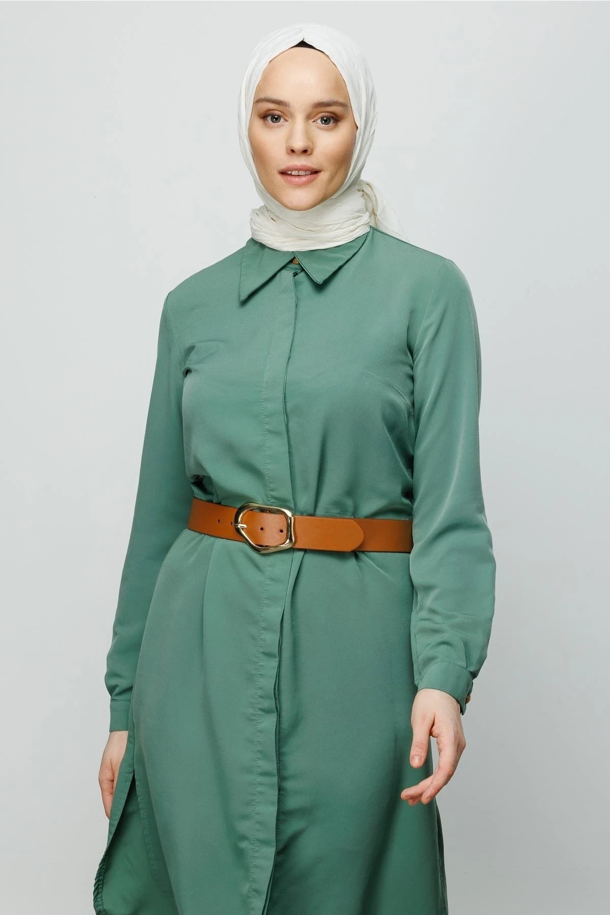 Piliseli Bambu Şal - Ekru