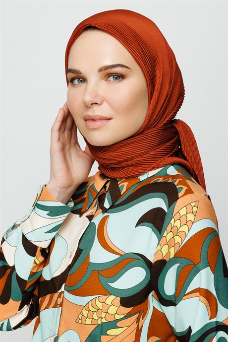 Pilise Eşarp - Kiremit