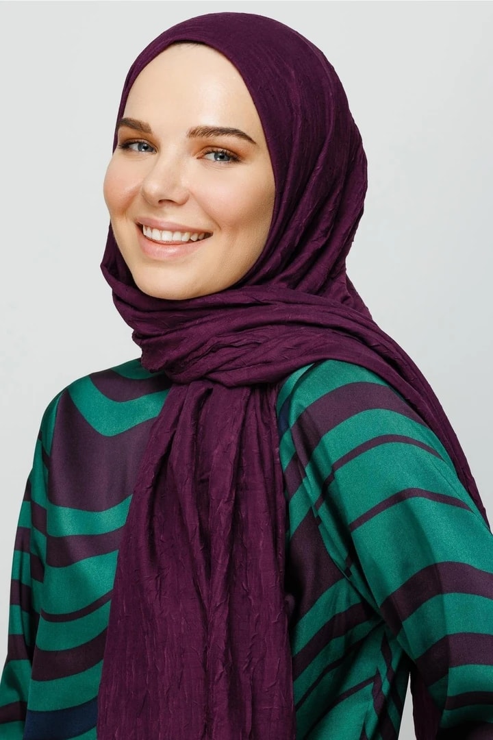 Bambu Şal - Mor