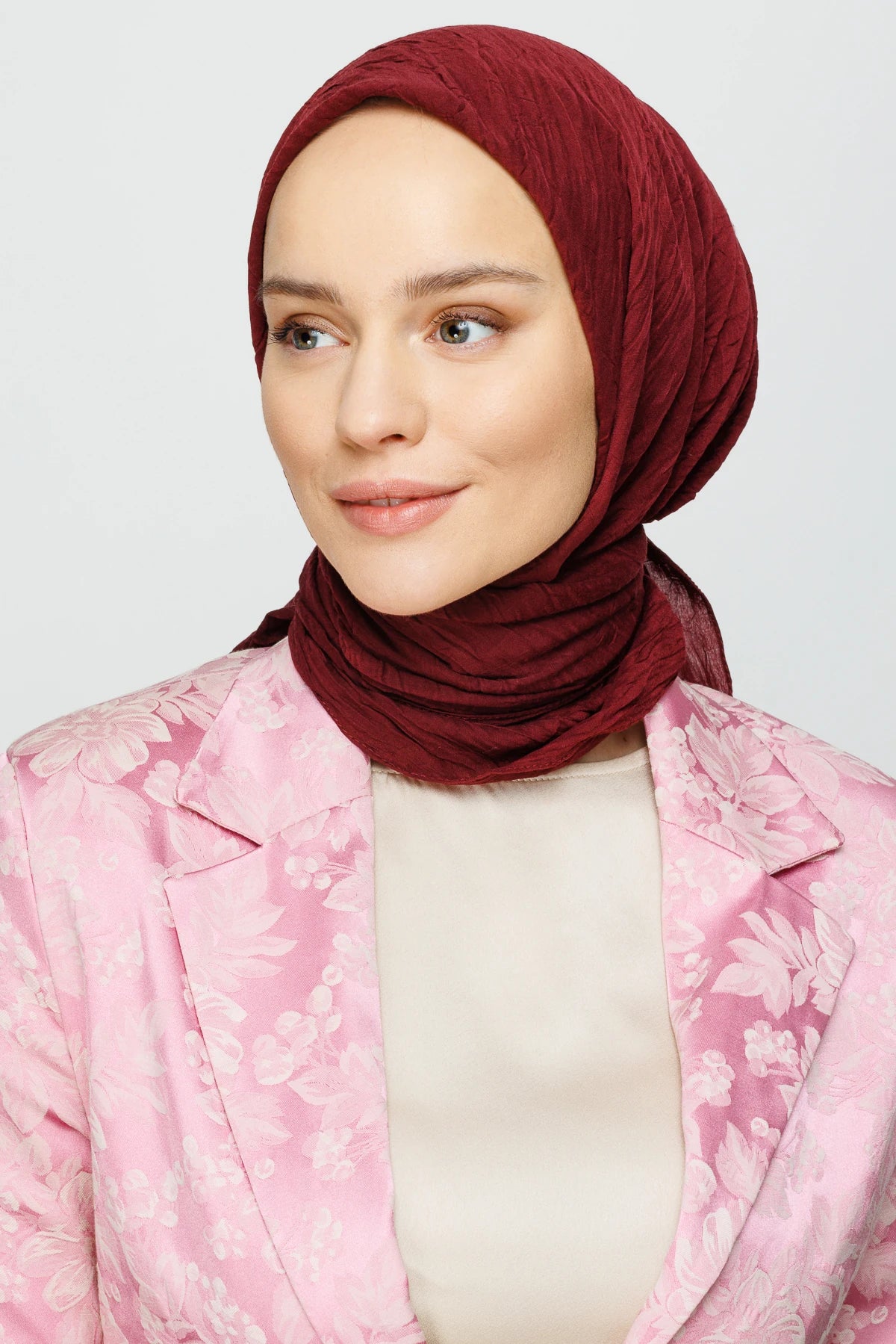 Bambu Eşarp - Koyu Bordo