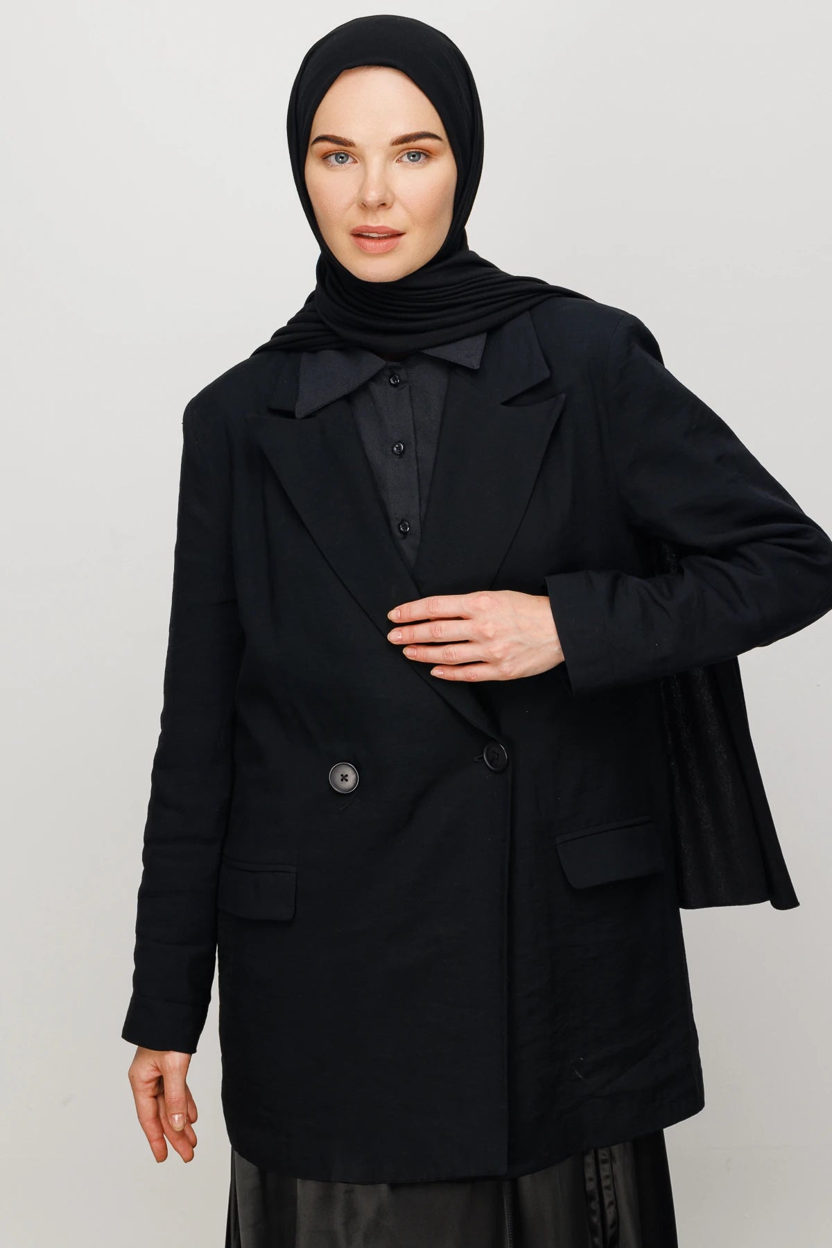 Penye Şal - Siyah