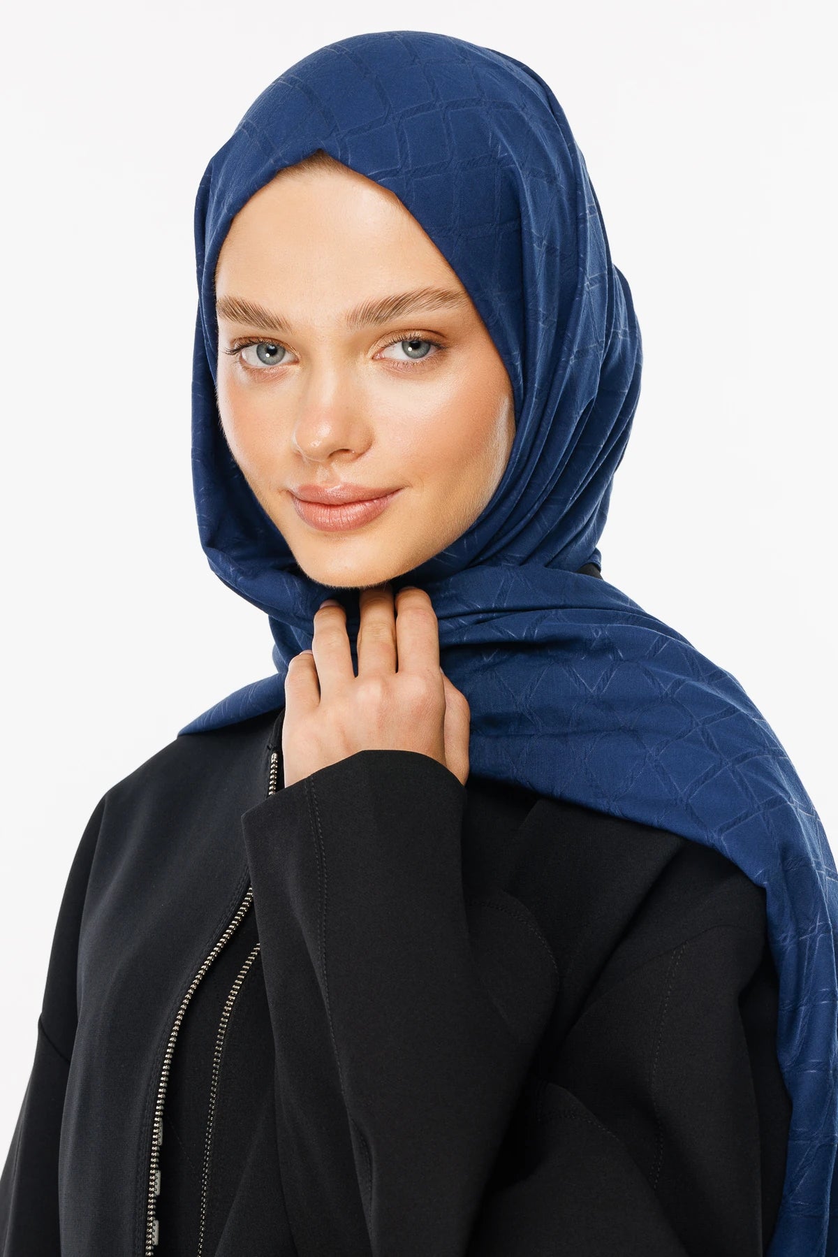 Bambu Jakar Şal - Lacivert