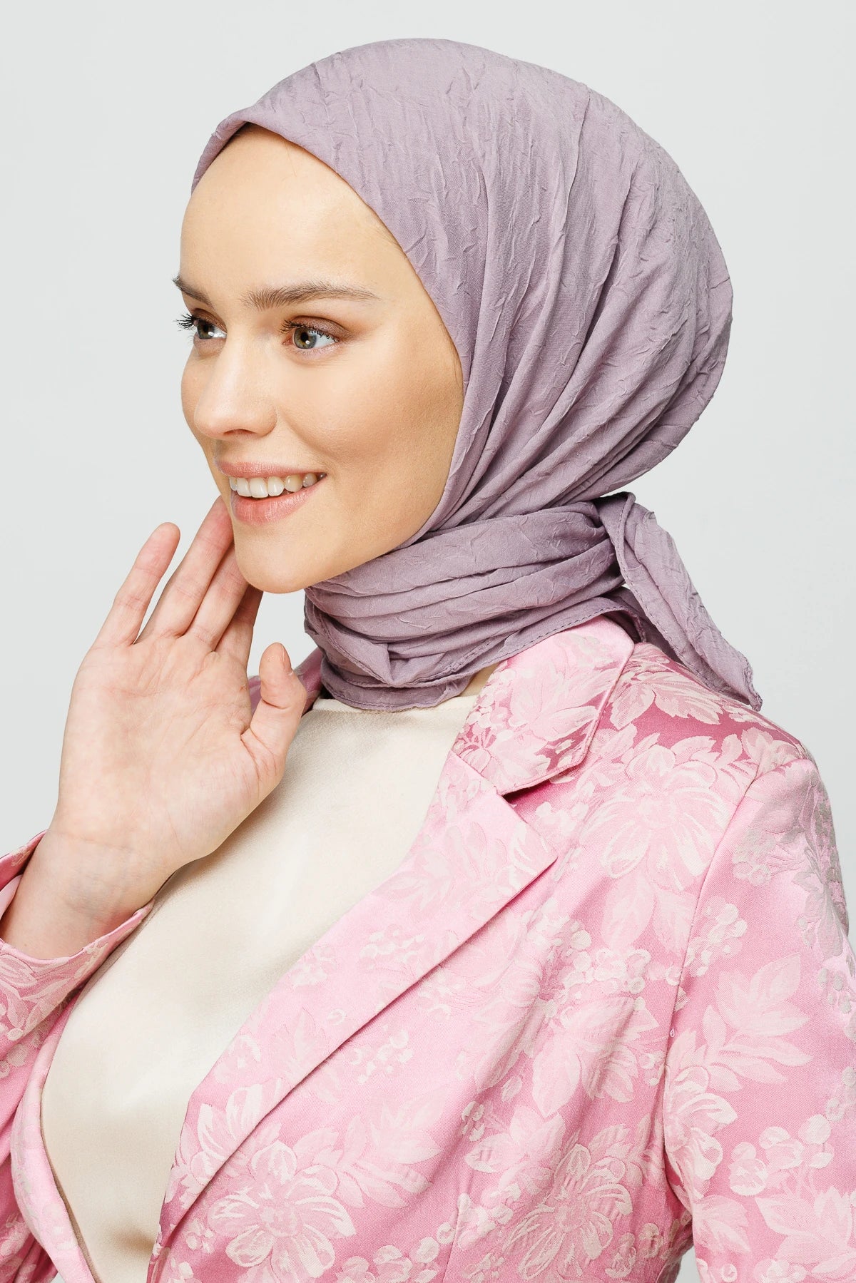 Bambu Eşarp - Lavanta Grisi