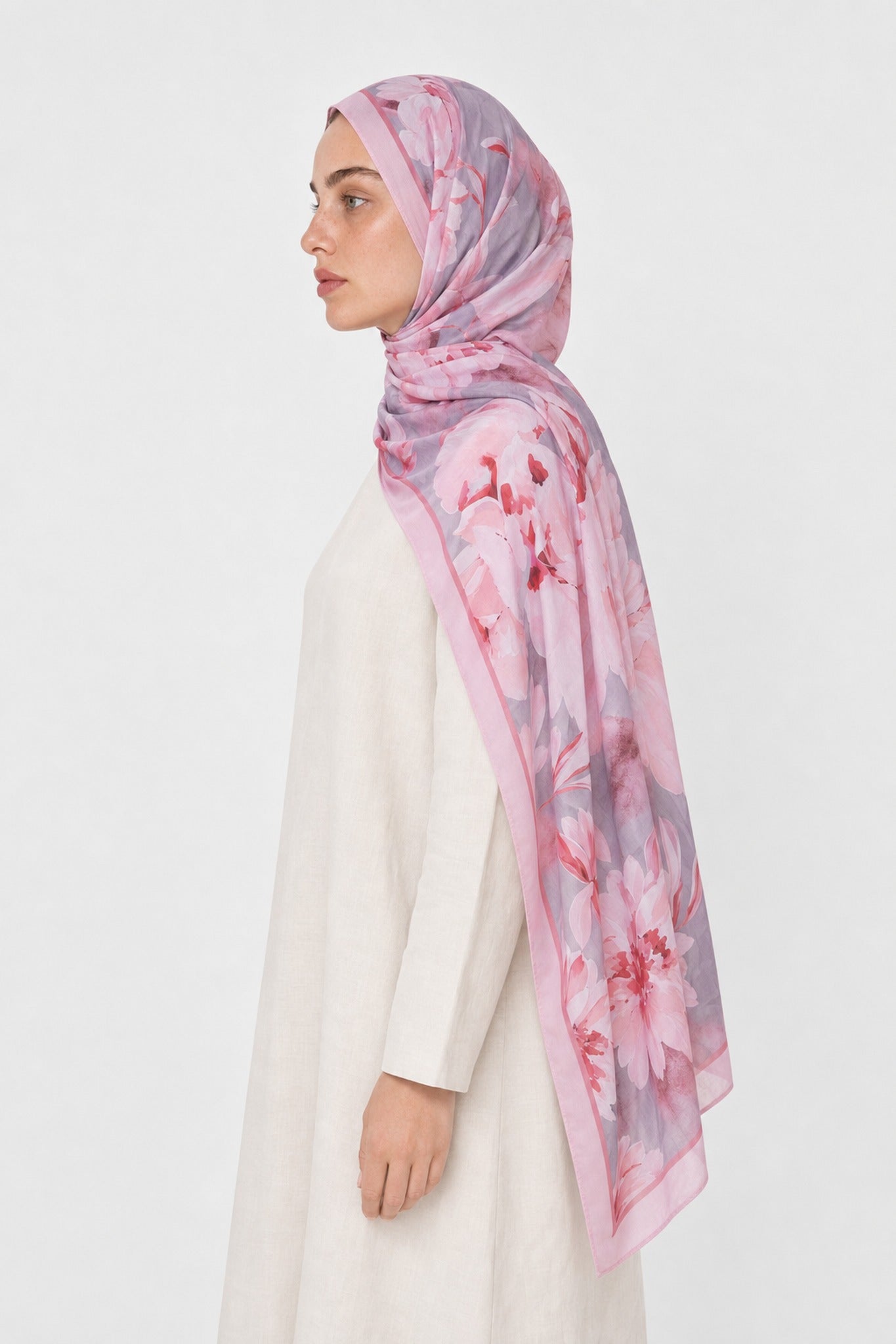 Serene Desen Neo Crash Şal - Pembe