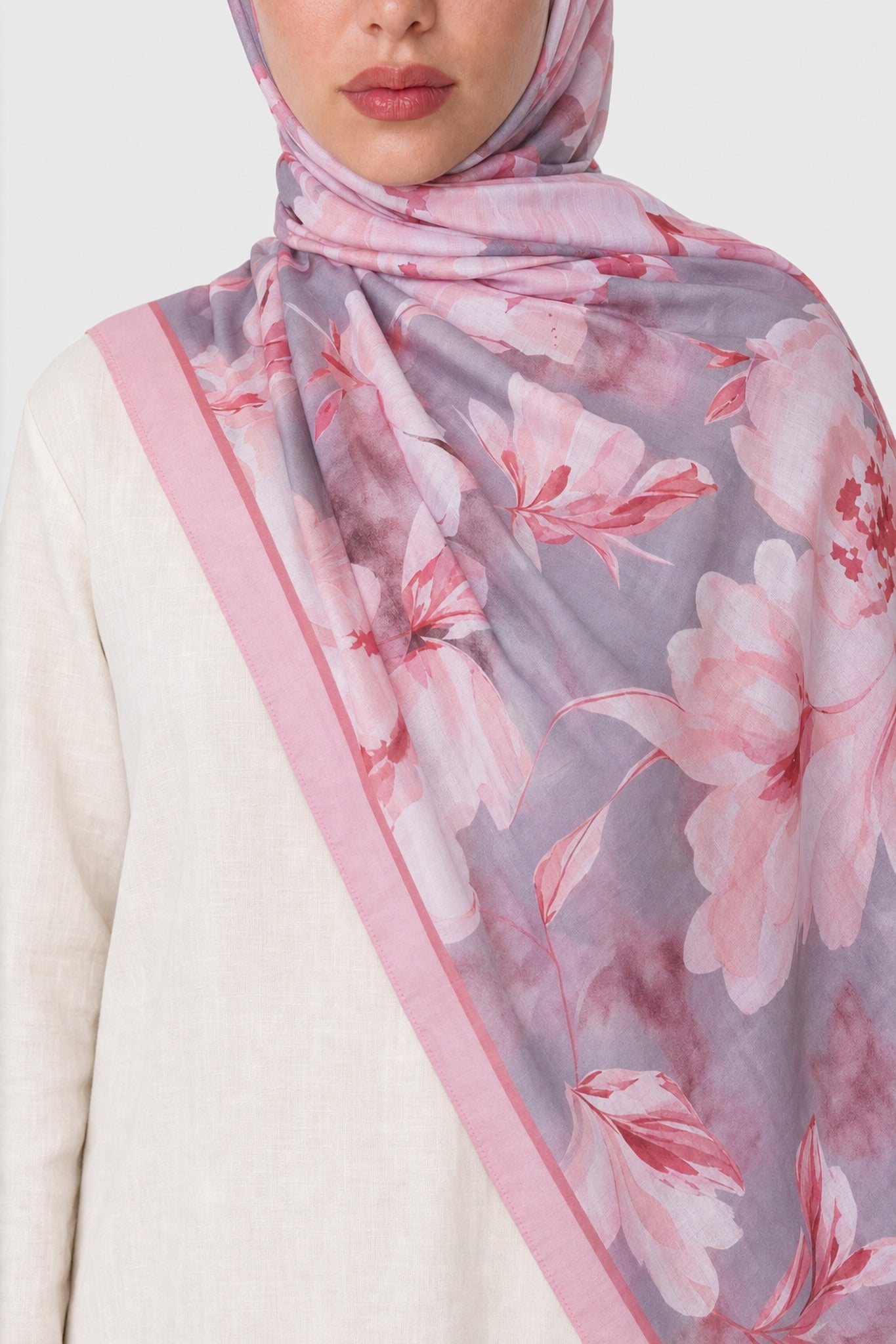 Serene Desen Neo Crash Şal - Pembe