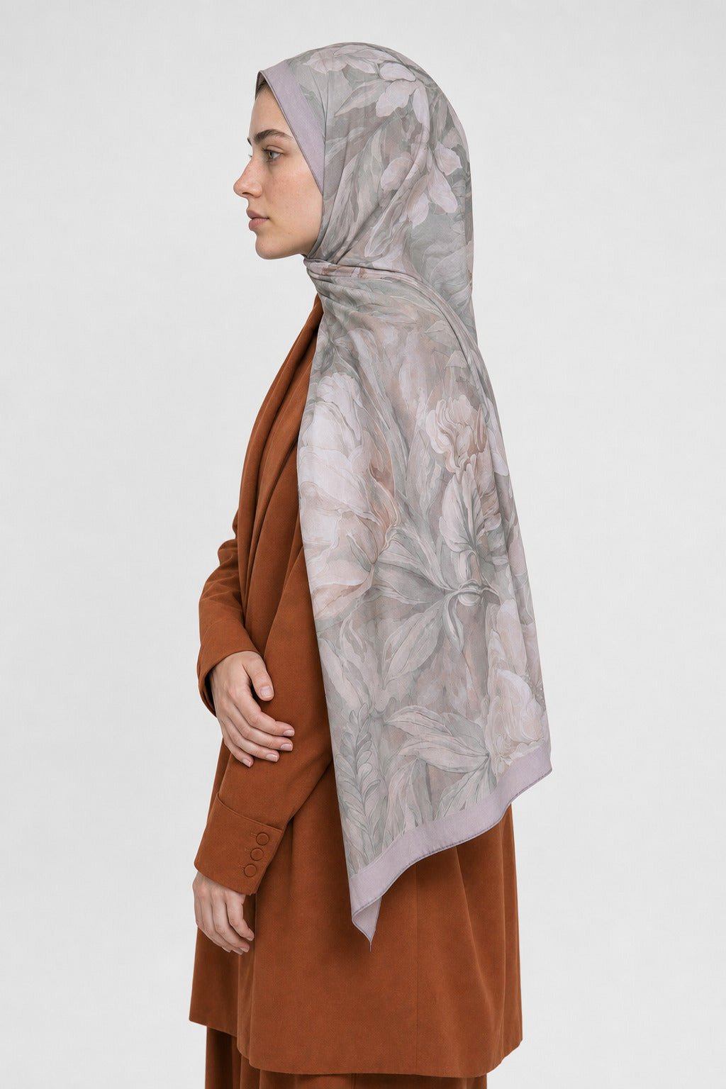 Mauve Desen Neo Crash Şal - Mint Yeşili