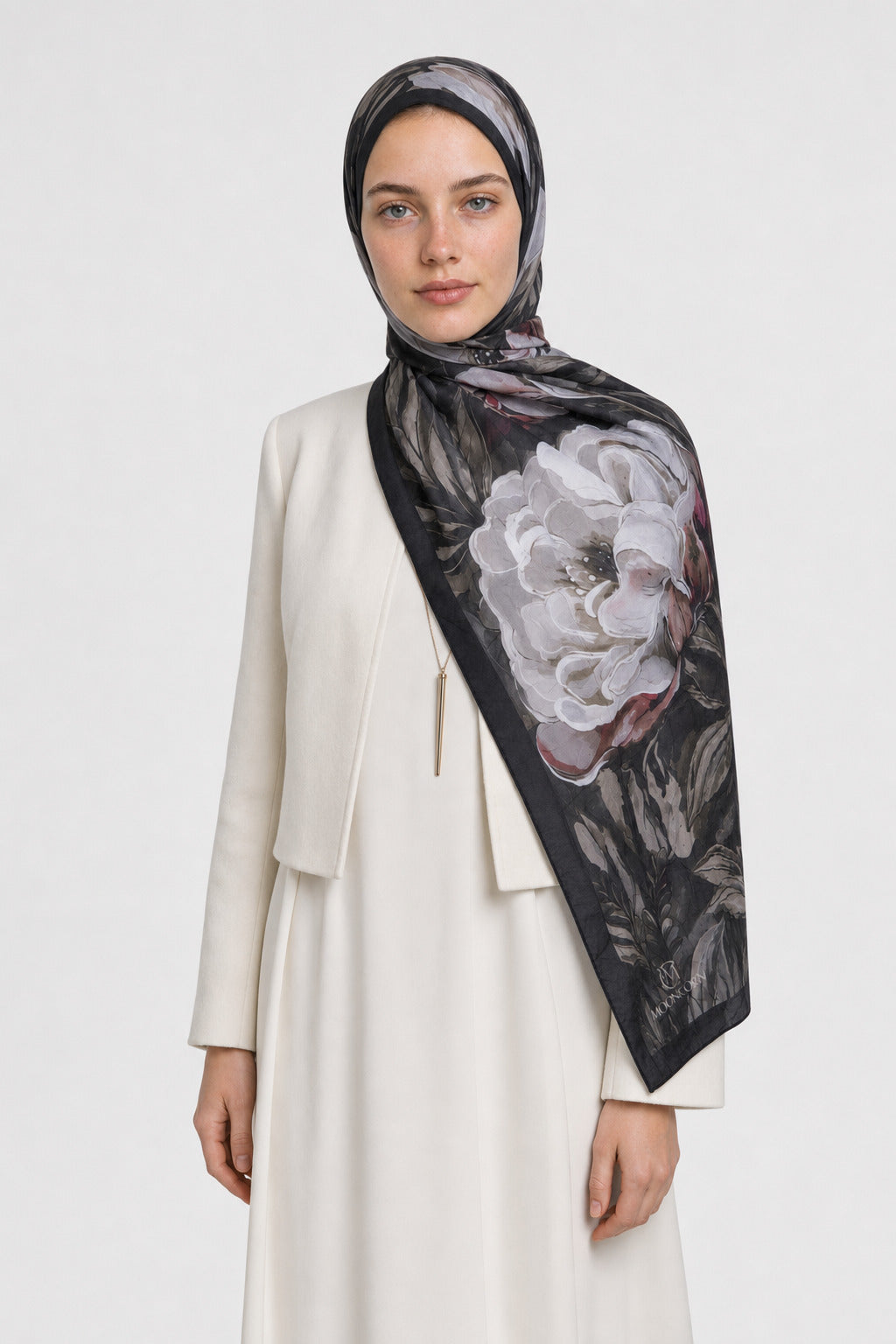 Mauve Desen Neo Crash Şal - Siyah