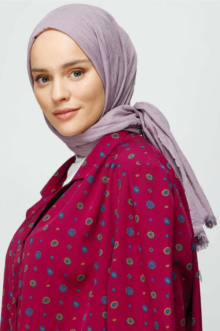 Bambu Şal - Lavanta Grisi