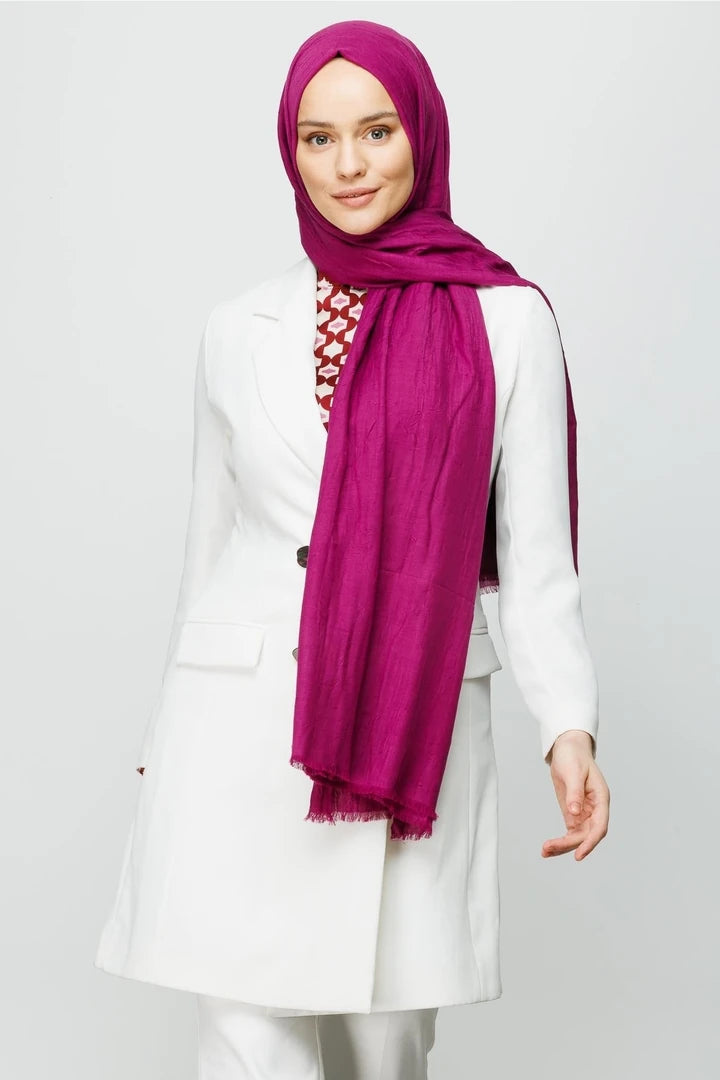 Bambu Şal - Mürdüm