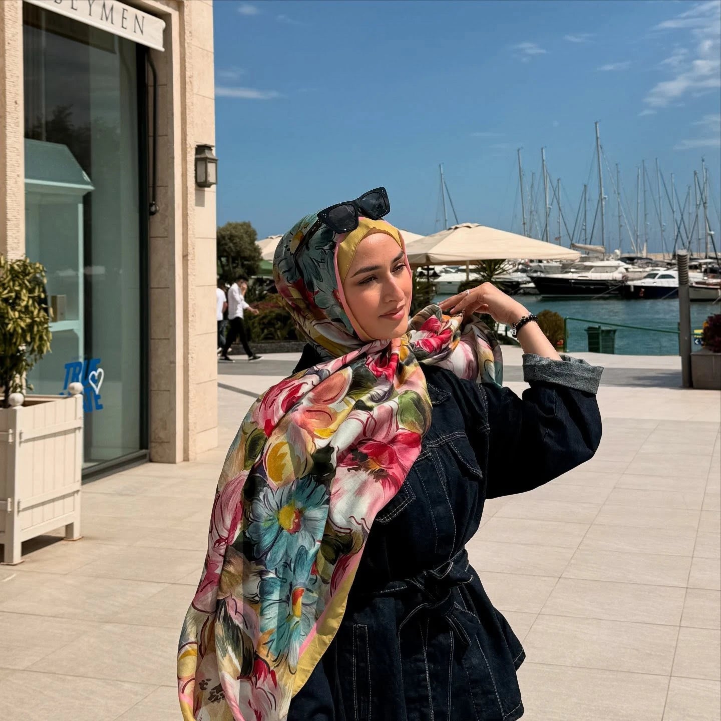 Rossel Desen Pamuk Şal - Kayısı