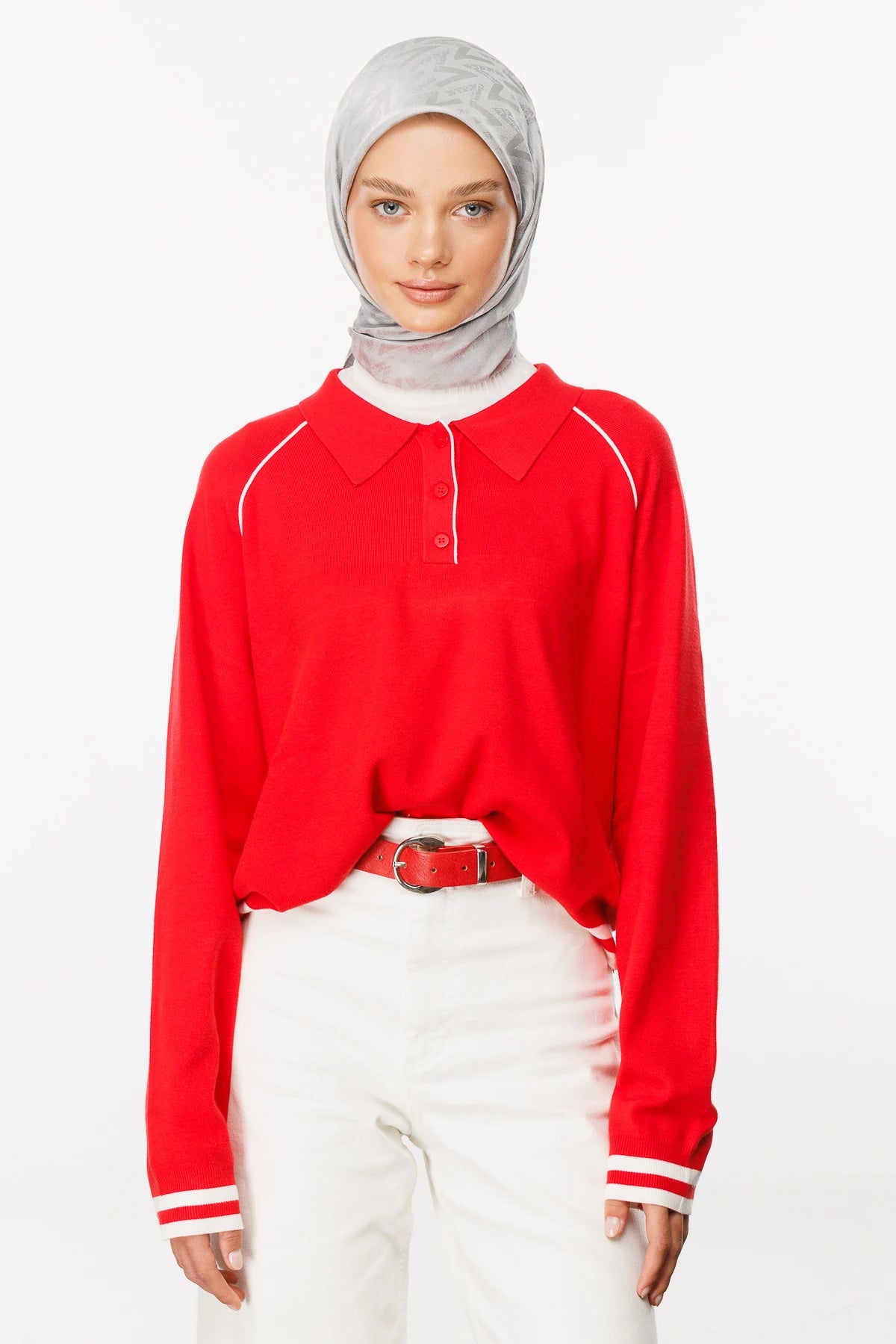 Luxury Jakar Eşarp - Gümüş