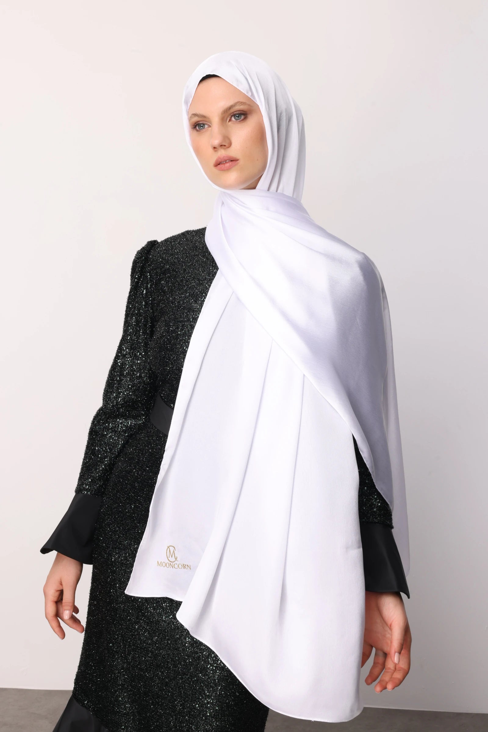 Diamond Aura Şal - Beyaz