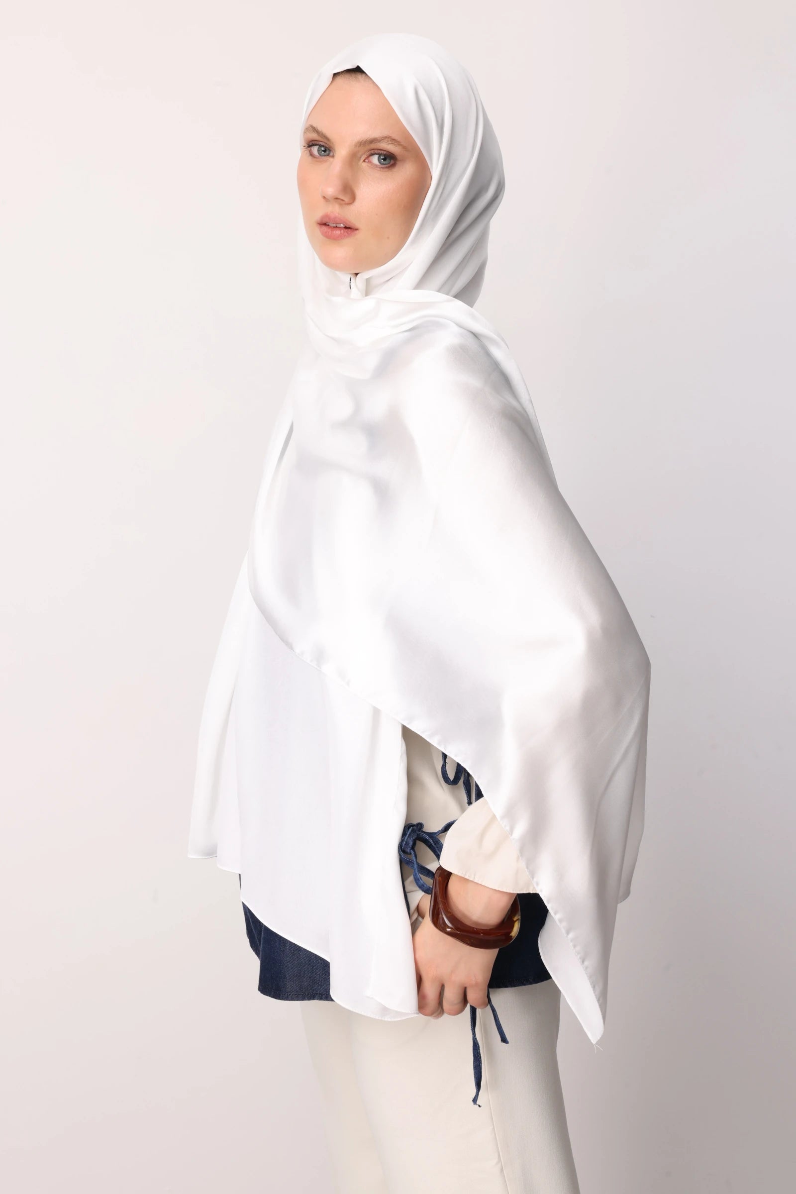 Diamond Aura Şal - Ekru