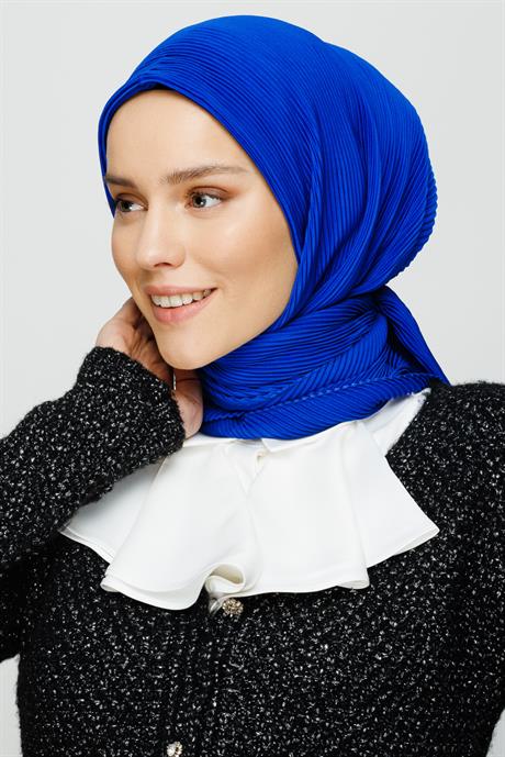 Pilise Eşarp - Saks Mavi