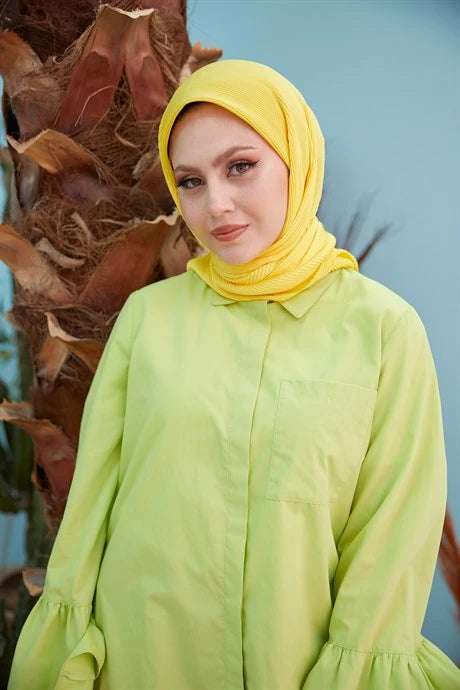 Pilise Eşarp - Açık Sarı