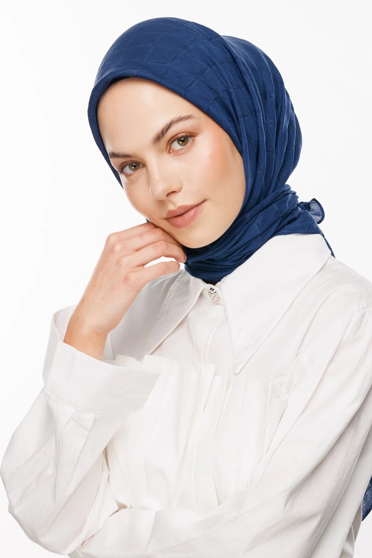Bambu Jakar Eşarp - Lacivert