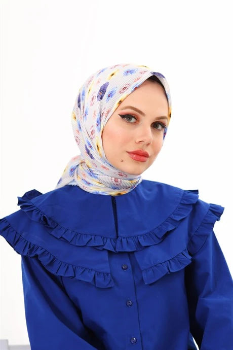 Efsun Desen Pilise Eşarp - Lavanta