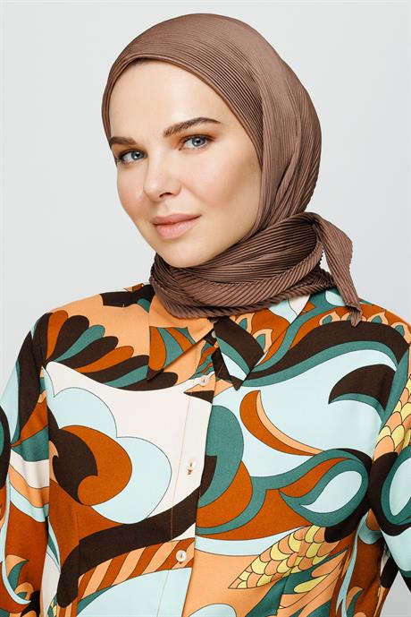 Pilise Eşarp - Koyu Vizon