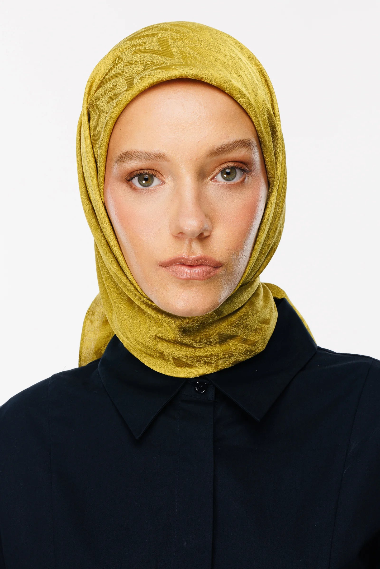 Luxury Jakar Eşarp - Oliv Yeşili