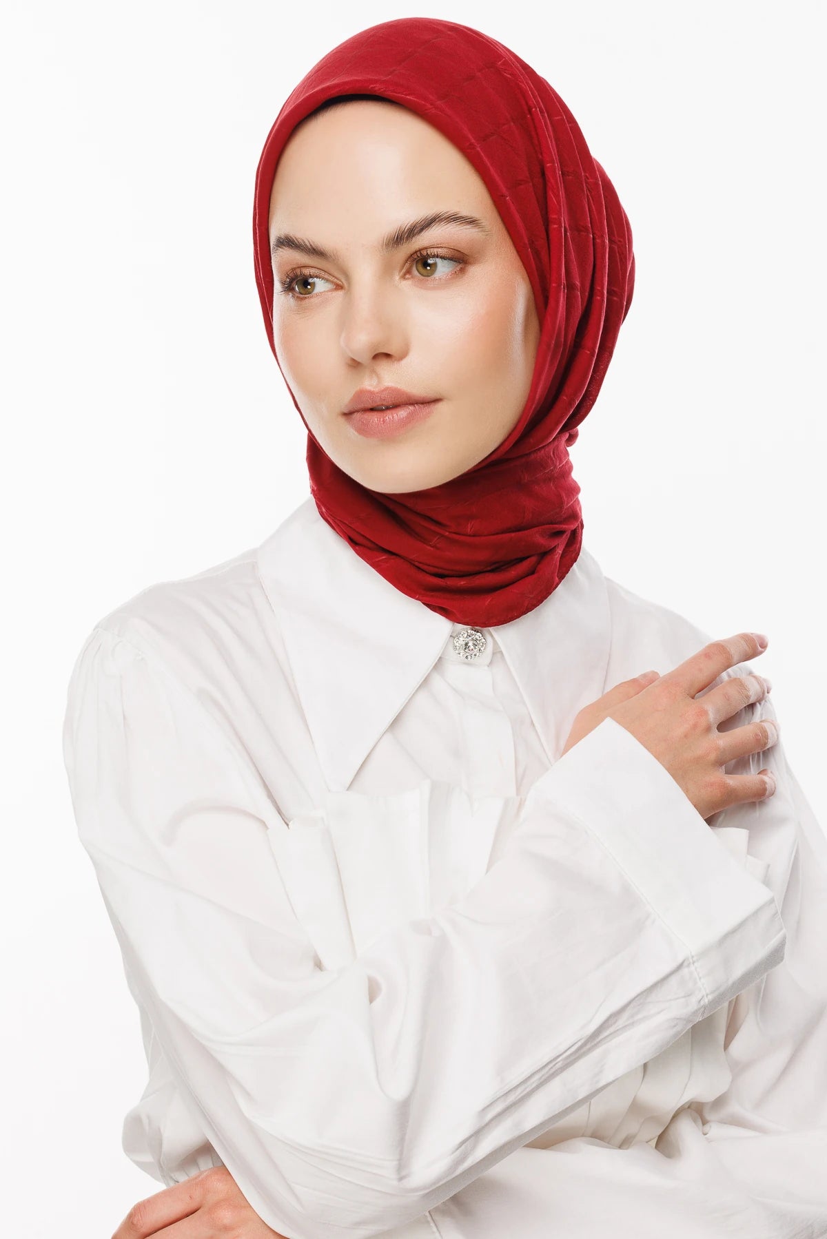 Bambu Jakar Eşarp - Bordo