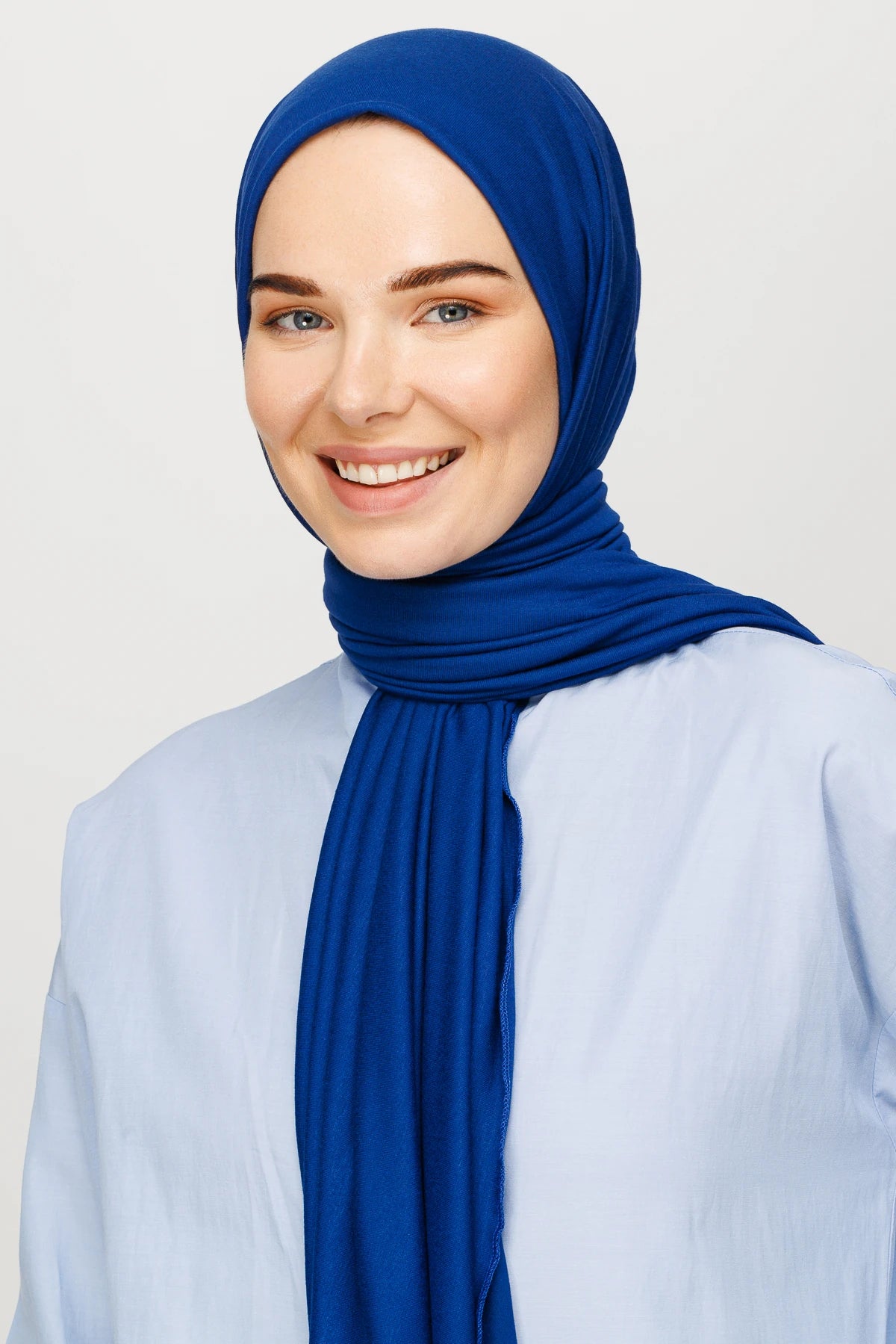 Penye Şal - Saks Mavi