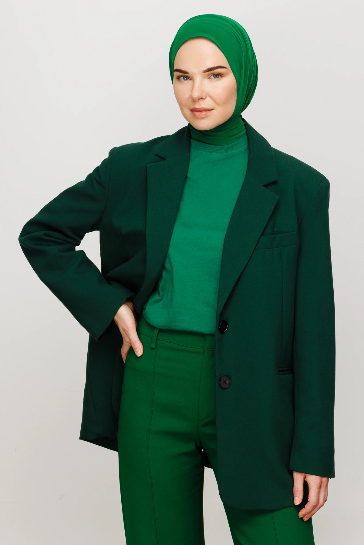 Hazır Şal - Benetton Yeşili