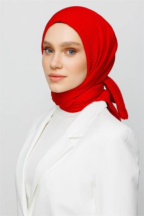 Pilise Eşarp - Kırmızı