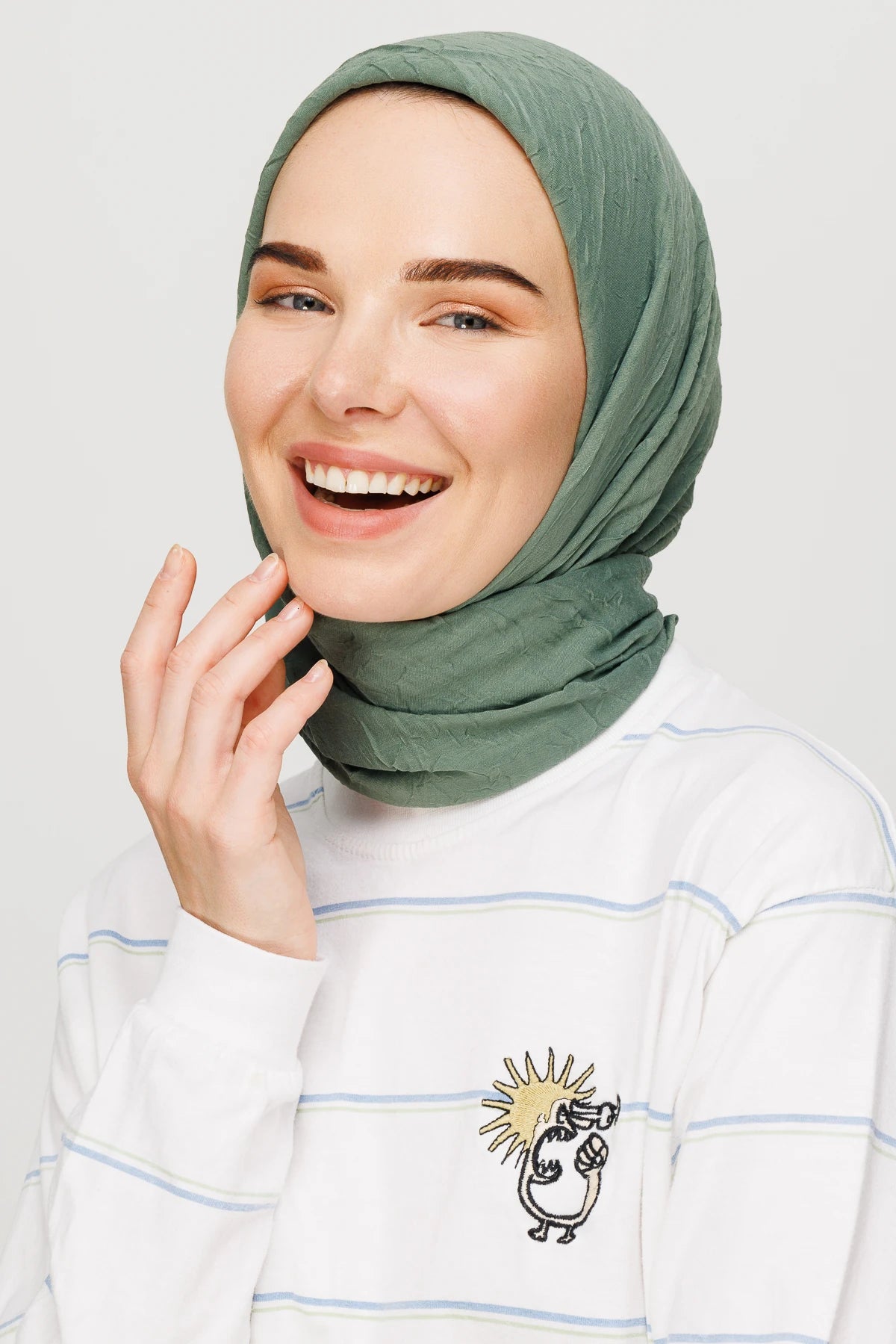 Bambu Eşarp - Küf Yeşili