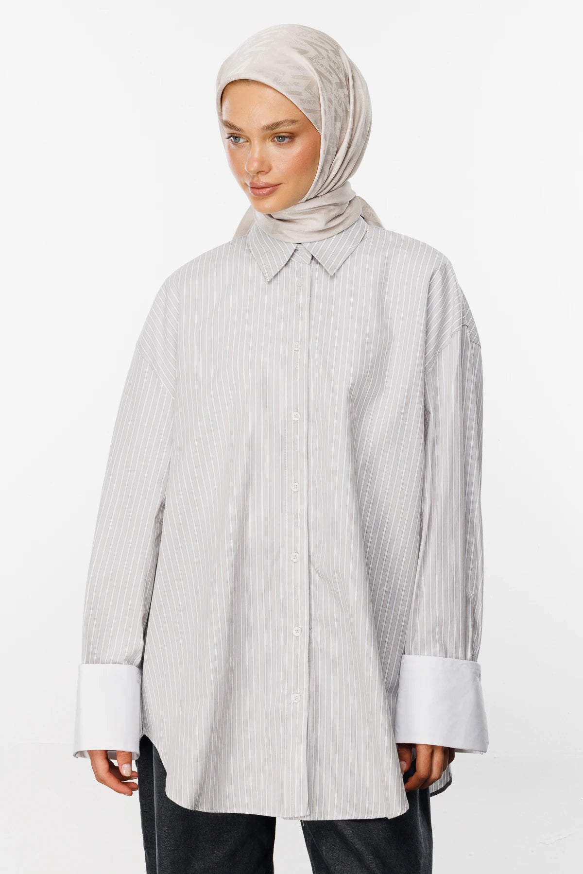 Luxury Jakar Eşarp - Taş Rengi