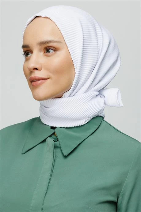 Pilise Eşarp - Beyaz