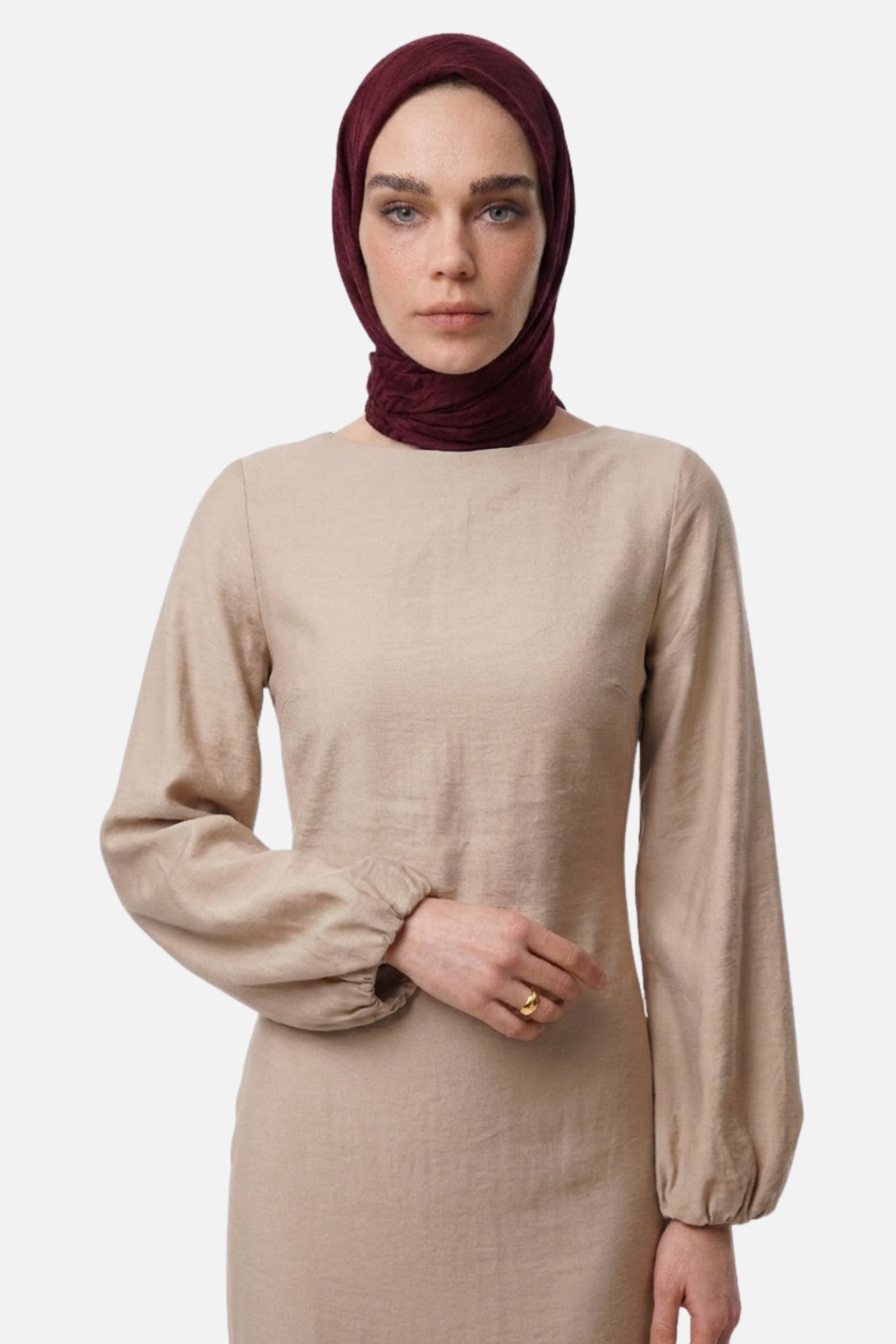 Grove Desen Ayrobin Jakar Eşarp - Bordo