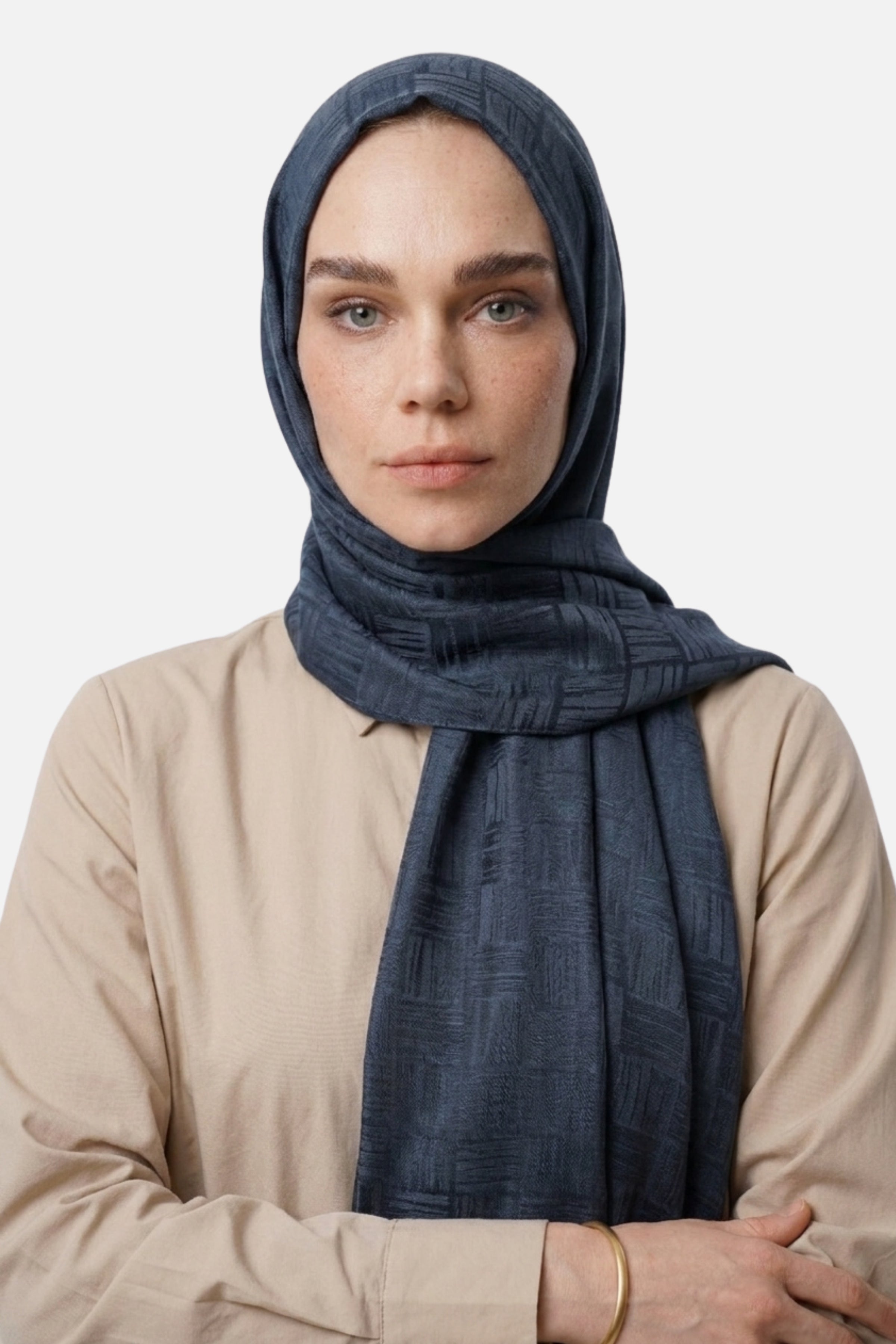 Noria Desen Ayrobin Jakar Şal - Antrasit