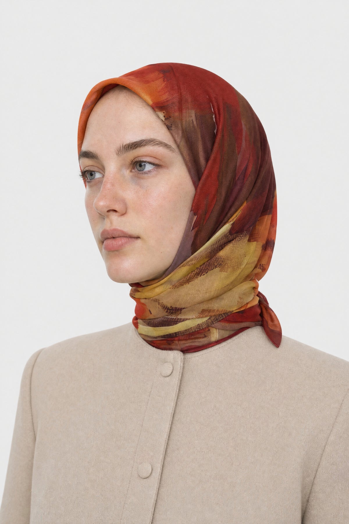 Ruby Desen Aria Eşarp - Bordo