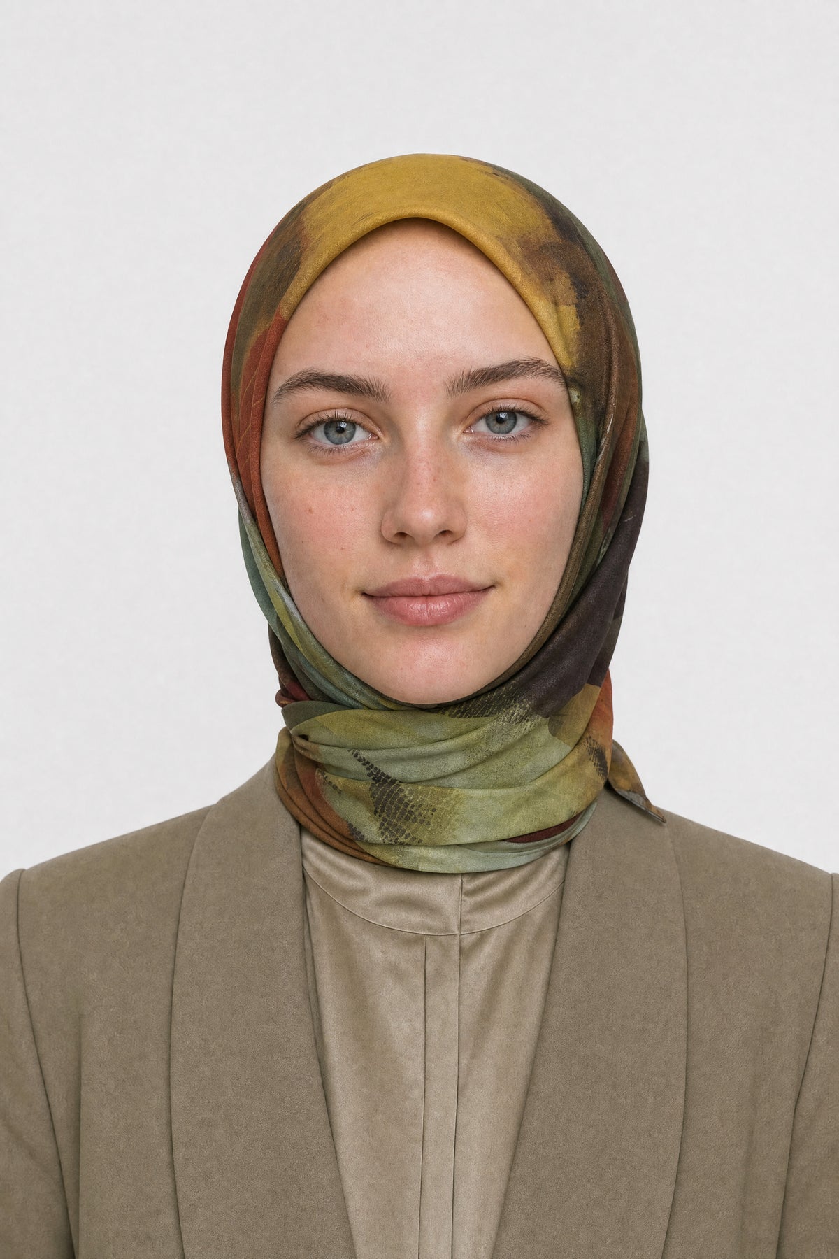 Ruby Desen Aria Eşarp - Haki